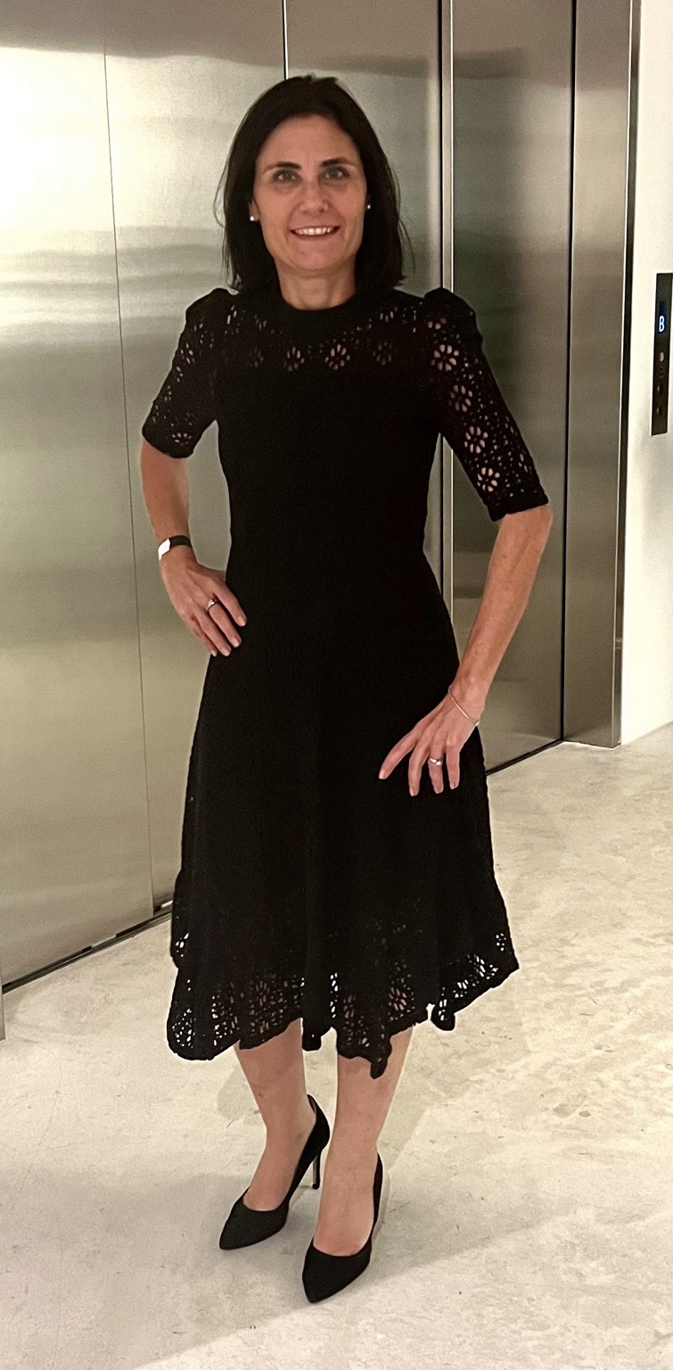 Lilia Pino Blouin at a luxury fashion event in New York